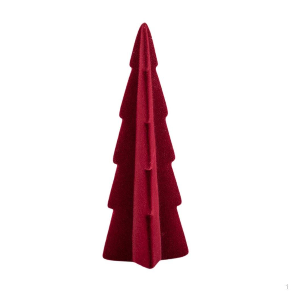 Artificial Christmas Tree for Table Flocked Birthday Gift Fireplace Bedside