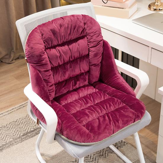 Seat Cushion with Removable Washable Cover Thick High-Resilience Filling Integrated Design Ergonomic Chair Cushion