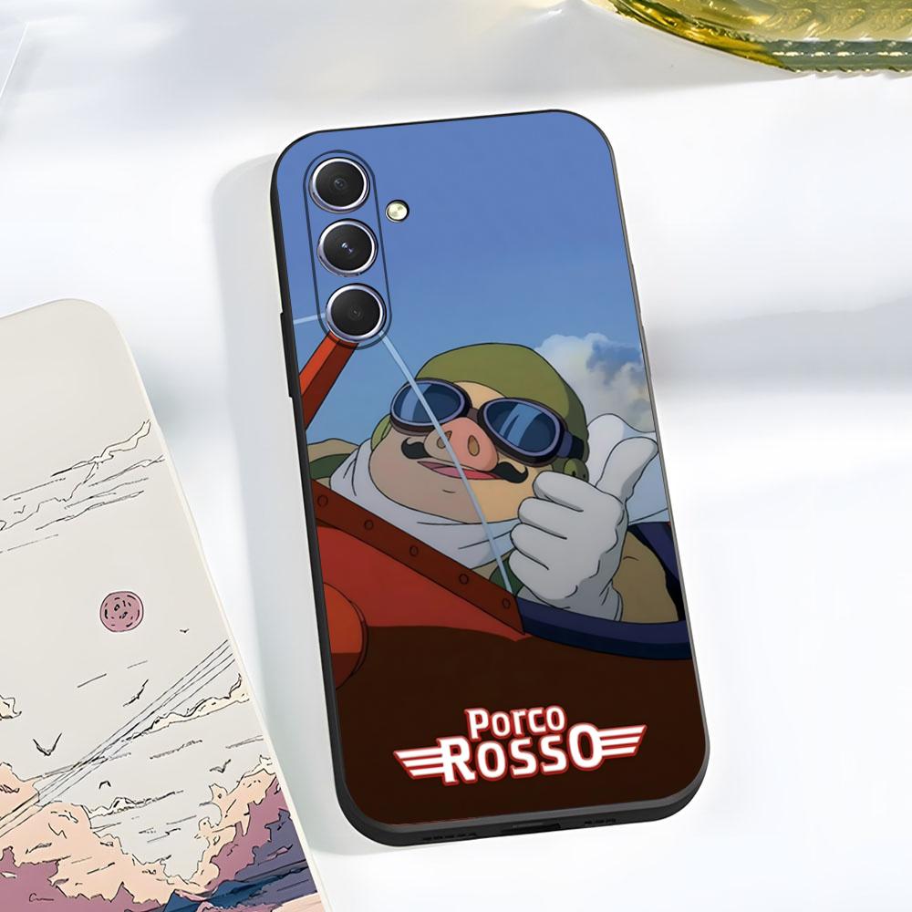 

R-Red Pig Phone Case For Samsung A56 A36 A26 A16 A15 A25 A35 A55 A14 A34 A24 A54 Black Soft Shell Samsung A32 4G