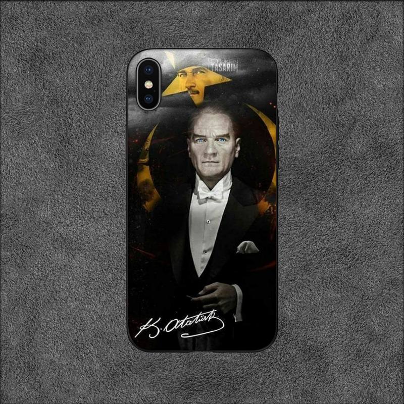 

Турция Мустафа Кемаль Ататюрк Чехол для телефона для iPhone 11 12 Mini 13 14 Pro XS Max X 8 7 6s Plus SE XR Чехол iPhone7