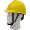 Chinstrap for Hard Hat Series, Hard Hat Chin Strap Y Shape 28cm Expandable Black White Color Blocking Universal with 4 Fixed Points