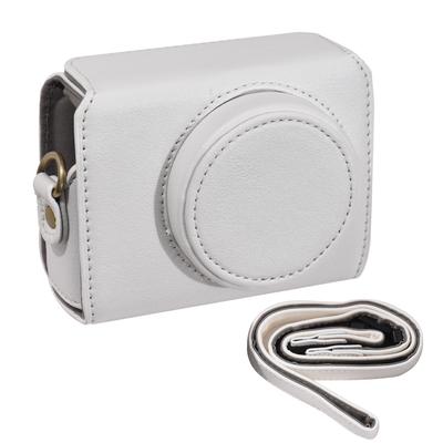 Custodia portatile per fotocamera in pelle sintetica con tracolla di ricambio per Sony