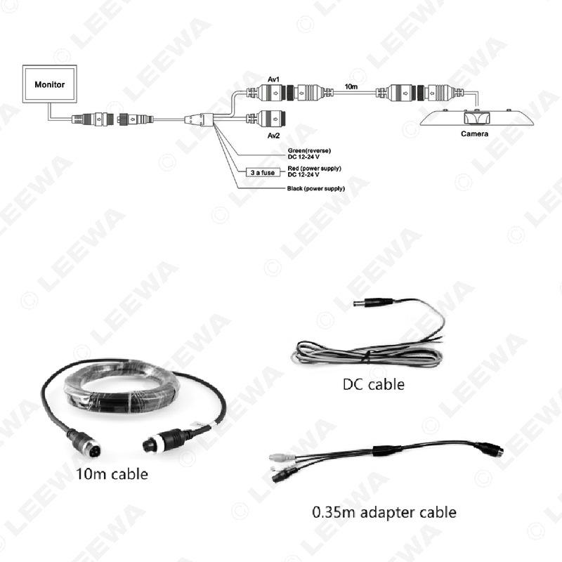 GM Express High-Mount Brake Light Camera: HD Night Vision Rearview & Reversing Camera