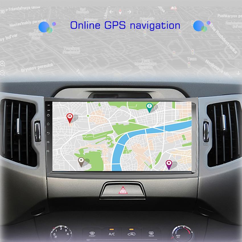 2din Car Radio Multimedia Player Carplay Auto GPS Navigation DSP WIFI NO DVD For KIA Sportage 2010 2011 2012 2013 2014 2015 2016