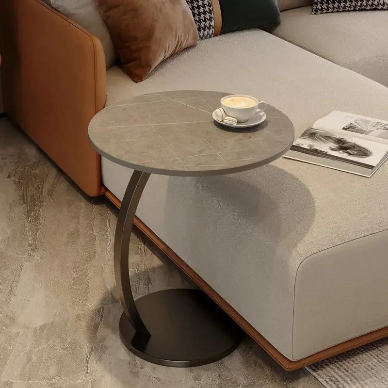 Marble Mini Coffee Tables Sofa Removable Designer Round Coffee Tables Sofa Side Interior Mesas Furniture