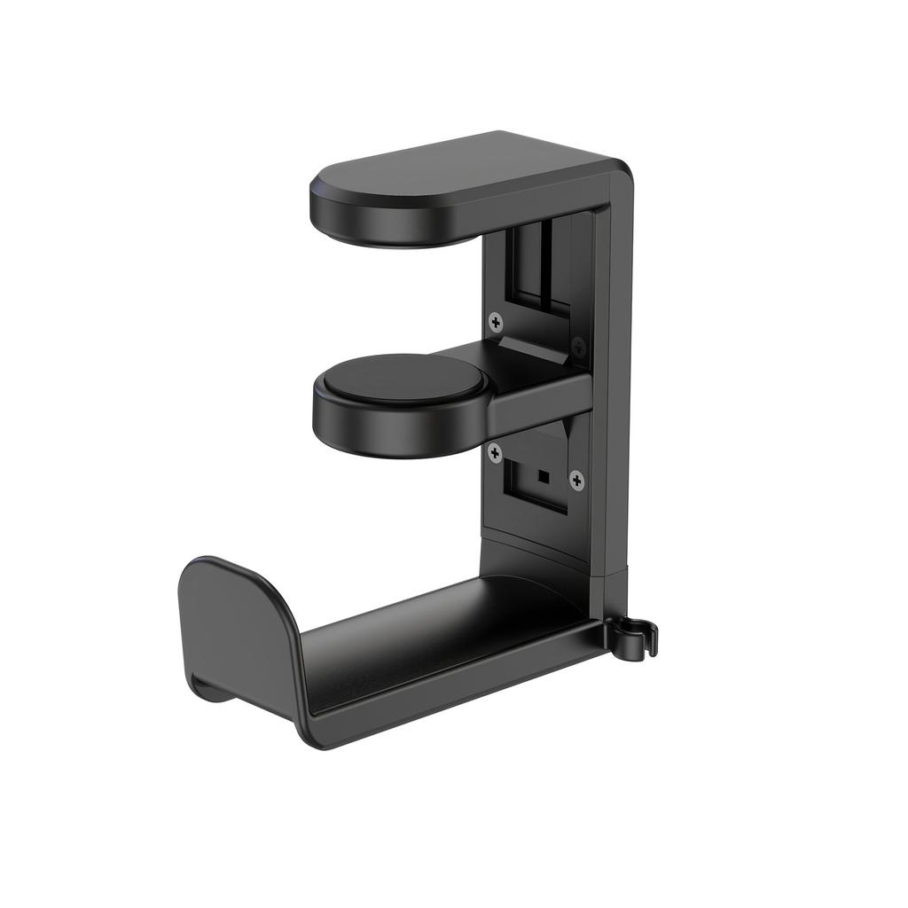 360° Rotating Headphone Stand PC Gaming Headphone Desktop Hook and Cable Clamp Headphone Stand