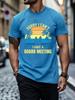 Sorry I Can'T Surfing Print Breathable Beach Tee Shirts O-Neck Loose Short Sleeve Trendy Cotton Sportswear Comfy Summer T-Shirt