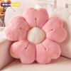Cuscino Decorativo Morbido Peluche Fiore Margherita - Cuscino Decorativo Accogliente per Letto e Divano, Bianco/Rosa, Adorabile Design Floreale