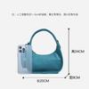 Spring and Summer New Functional Small Bag, High-quality Top-layer Leather Handbag, Shoulder Bag, Underarm Bag, Crossbody Bag, Crescent Bag