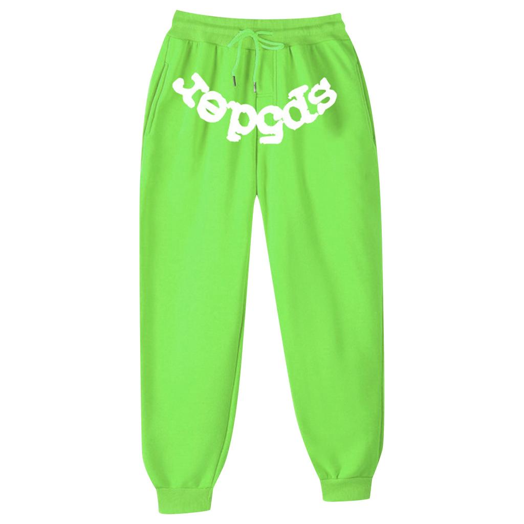 Women's Casual Letter Sweatpants Pocket Drawstring Elastic Drawstring Sweatpants