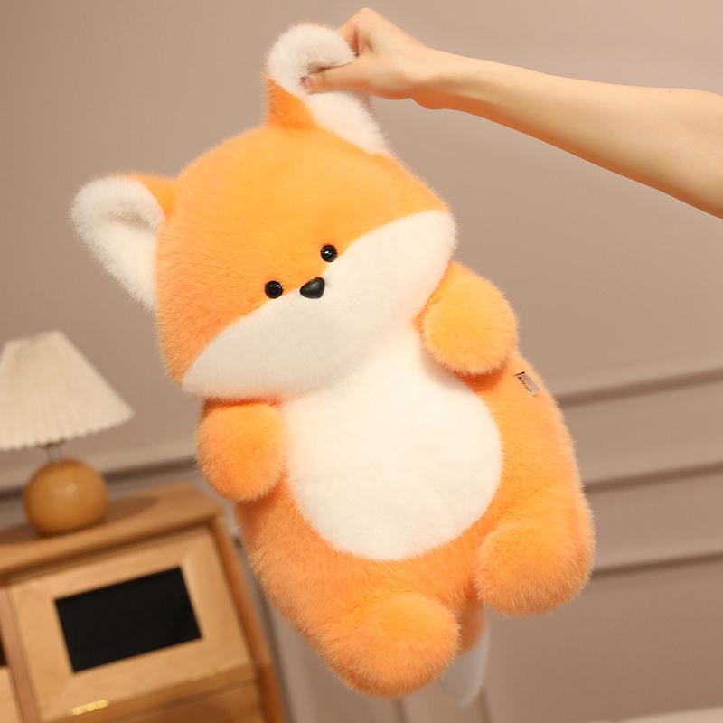 Chubby Dinosaur Fox Dog Cat Otter Plush Toy Soft Stuffed Cartoon Animal Doll Baby Sleeping Companion Pillow Kids Sweet Gifts