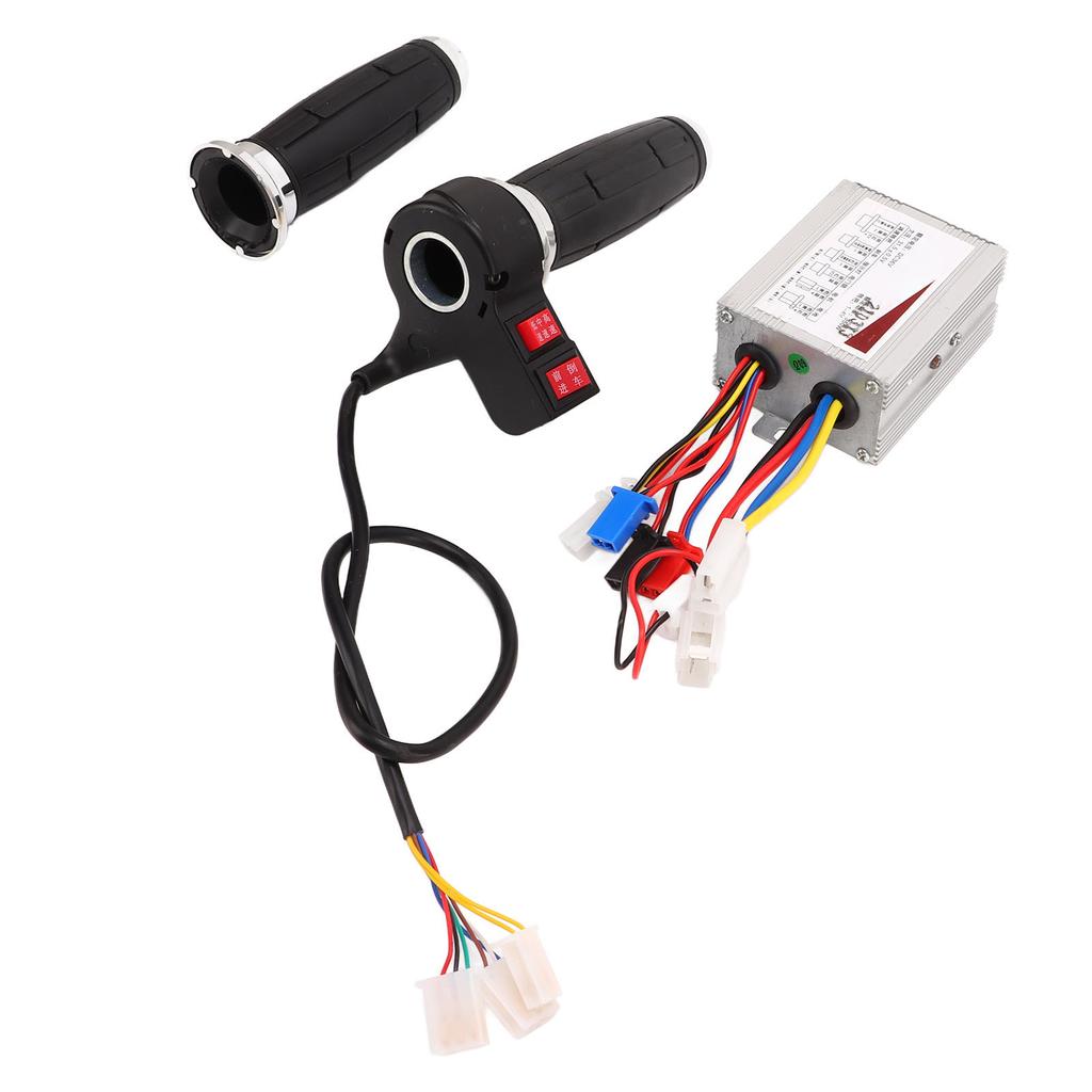 Brushed Controller Throttle Grip Set 36V 350W Good Heat Dissipation 3 Speed E Bike Motor Controller
