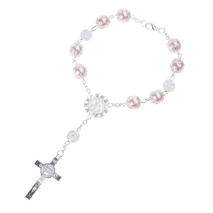 

Prayer Beads Bracelet Bead Wristband Religious Wrist Jewelry Religious Accessory Alloy Texture Suitable for Daily
