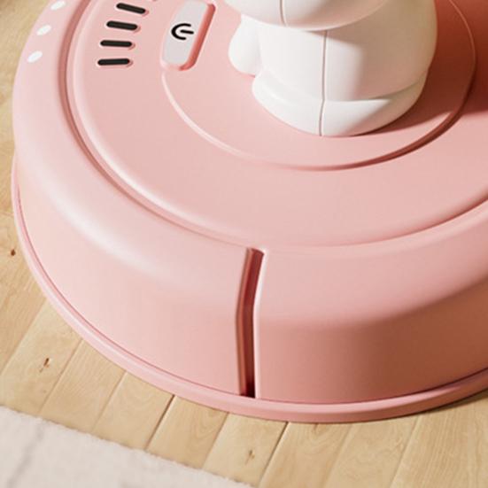 Cat Robotic Vacuum Cleaner Car Toy Inertial Drive Pull Back Cartoon Kitten Sweeper Vehicle Educational Toy Toddlers Boys Girls Gift