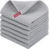 Cotton Dish Cloths - Weave Soft And Absorbent Dish Towels - 6 Pack Quick Dry Dish Rags - 13 X 13 Inches Dishcloths For Kitchen Washing Dishes