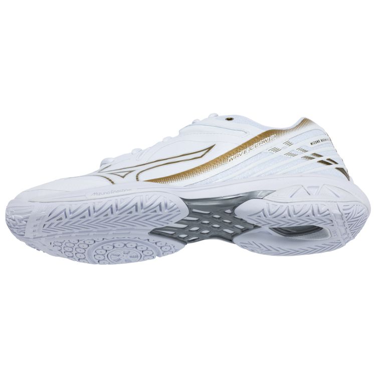 Mizuno Wave Claw 3 Wide White Gold Unisex Sneakers Silver 71GA244341