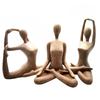 Simple Yoga Ornaments Abstract Resin Crafts Home Living Room Wine Cabinet Yoga Studio Sports Figure Decorations