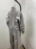 2025 Women's Striped Zipper Jacket & Casual Sportswear Set - Spring/Summer Collection