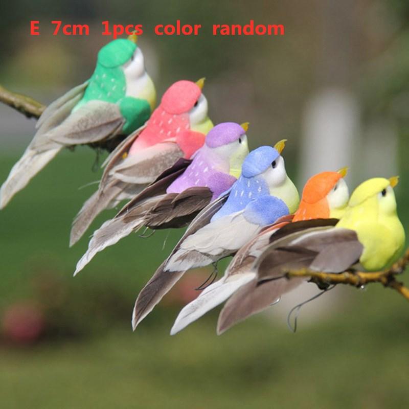 Mini Fake Vögel Künstliche Feder Schaumstoff Tauben Hochzeitsdekoration Veranstaltungsort Ornament Vogelmodell Heim Garten Ornament DIY Party Verwendung