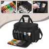 BAFASO Barber Tool Bag Black, Hairdressing & Grooming Supplies Organizer with Dividers, 2 Storage Pouches & Insulated Lining, Bag Only