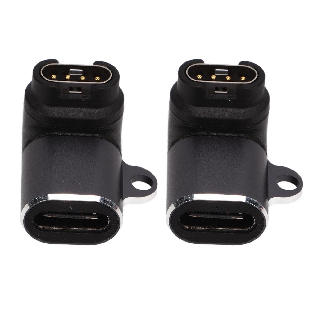2pcs For Garmin To Type C Female Adapter Professional Mini USB C Adapter for Garmin Smart Watch
