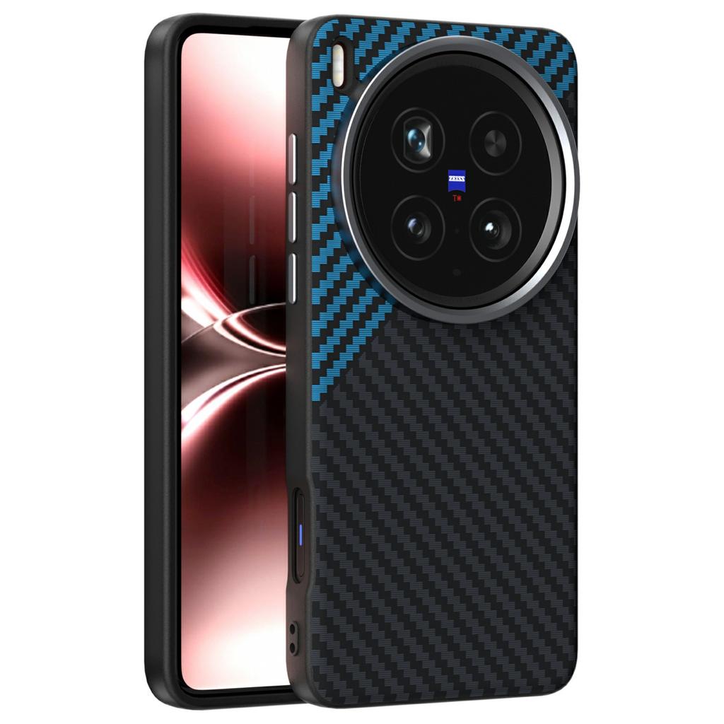 ABEEL For vivo X200 Ultra 5G Magnetic Case Carbon Fiber Texture Back Cover