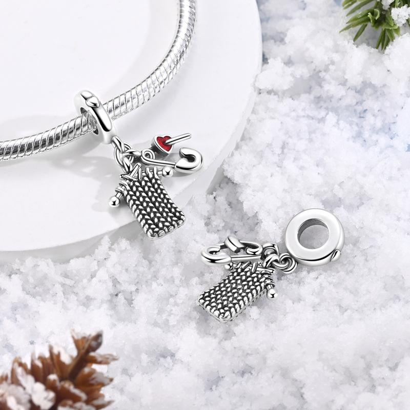 New Original Charm Bead Pendent Copper Penguin Snowflake Capybara Cat Butterfly Xo Charms Fit Bracelet Bangle Woman Jewelry