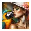 Diamond painting Art 5D DIY Colorful Peony Flowers Beauty Girl Diamond Mosaic Bird Tree 5D Rhinestone Cross Stitch Home Decor