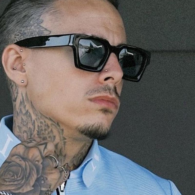 Square Vintage Sunglasses Men Women Punk Retro Designer UV400 Driving Sun Glasses Goggles Shades