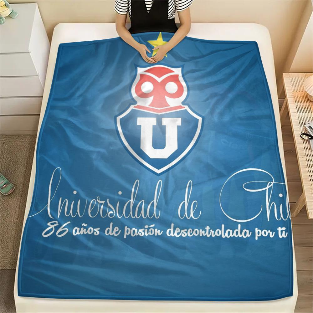 Universidad de Chile Football Club Print Flannel Blanket, High quality Comfortable for All Seasons, Home Decor, Warmth and Comfort