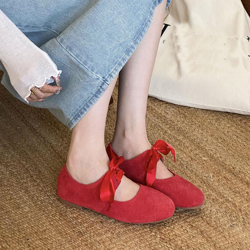Fashion Fashion Shallow Ladies Mary Janes Flats Slip On Shoes Soft Female Round Toe Footwear Butterfly-Knot Women Flats Shoes New