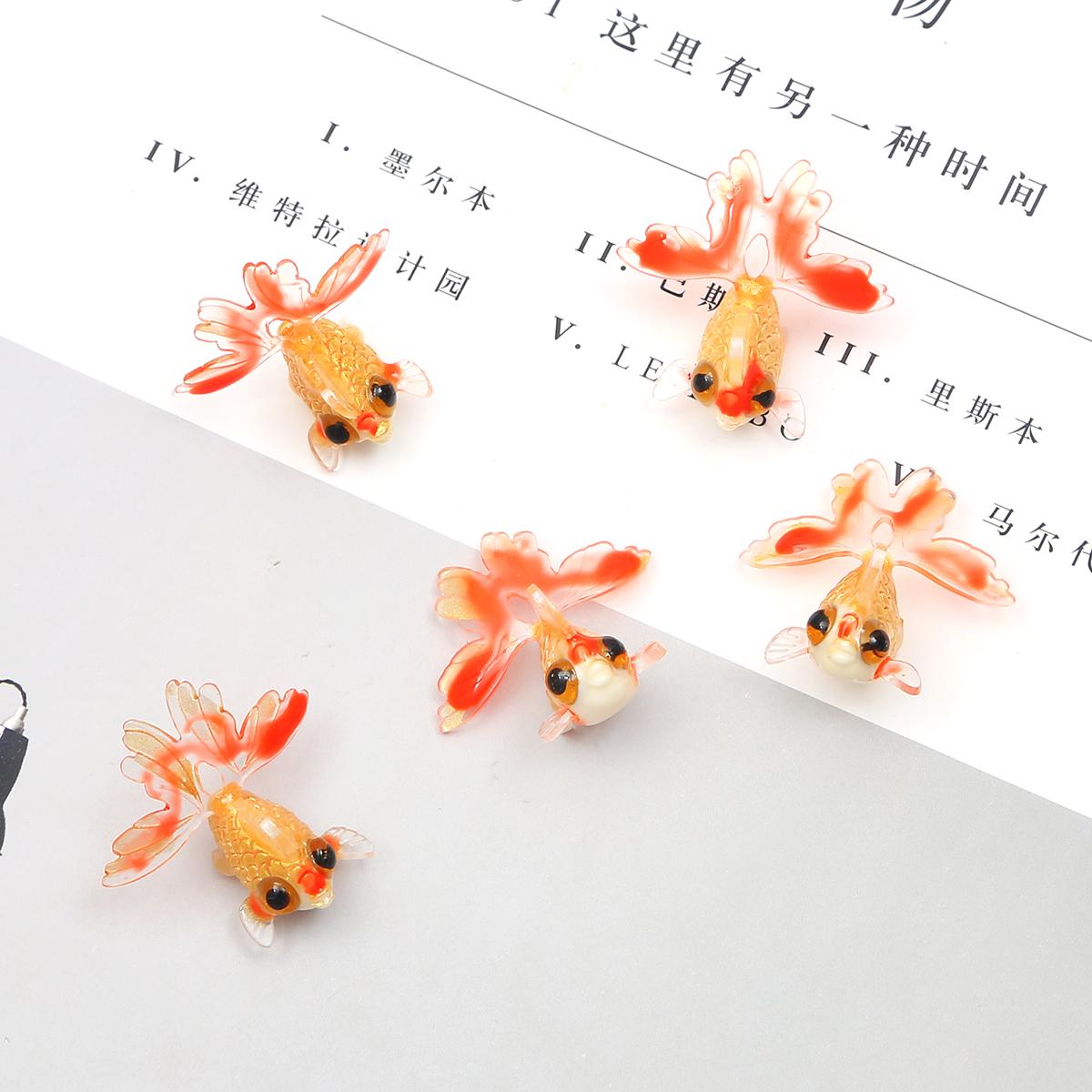 

Акриловые Золотые рыбки в форме клубники, подвески, бусины, подвески для DIY ювелирных изделий, серьги, изготовление ювелирных изделий, ожерелья, аксессуары 15×28×25mm жёлтый/оранжевый