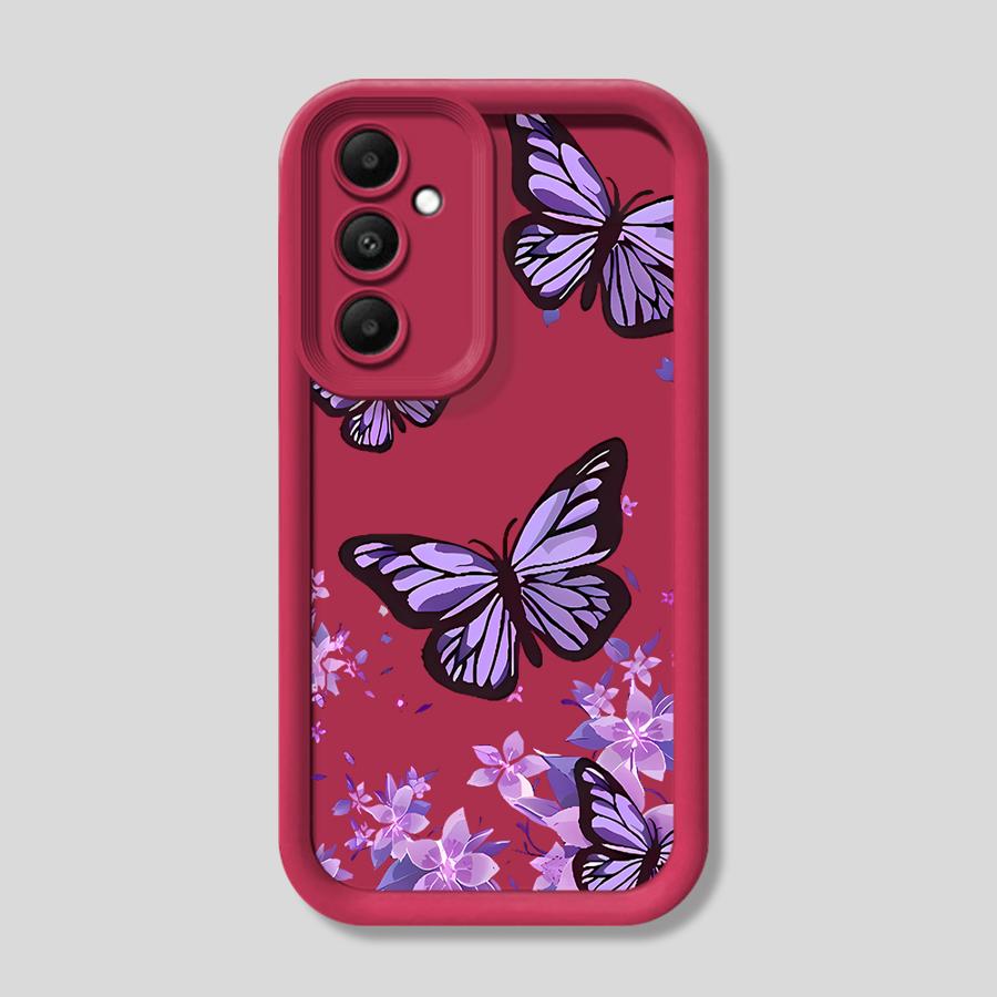 INS Retro Butterfly Case for Samsung Galaxy A52 A54 A31 A25 A26 A23 A34 A73 A32 A22 A21s A53 A24 Soft Cover