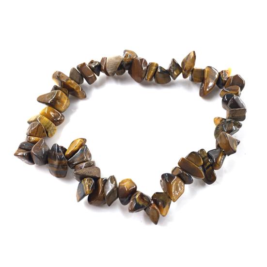 Irregular Shape Stone Bracelet All-match Natural Elastic Rope Women Bracelet Hand Decor