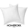 Pillowcases - HOMEROKK - 65x65cm - 100% Cotton - Machine Washable - Plain