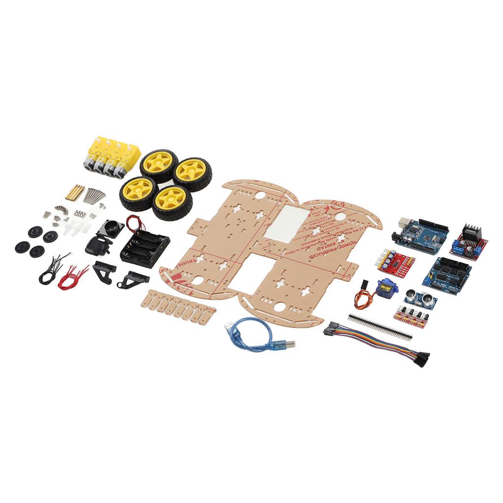 Smart Robot Car Chassis Kit Tracking Motor Robot Smart Car Platform for 4WD DIY