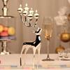 Nordic Deer Candle Holder – Alloy Candlestick for Romantic Living Room or Dining Table Decor