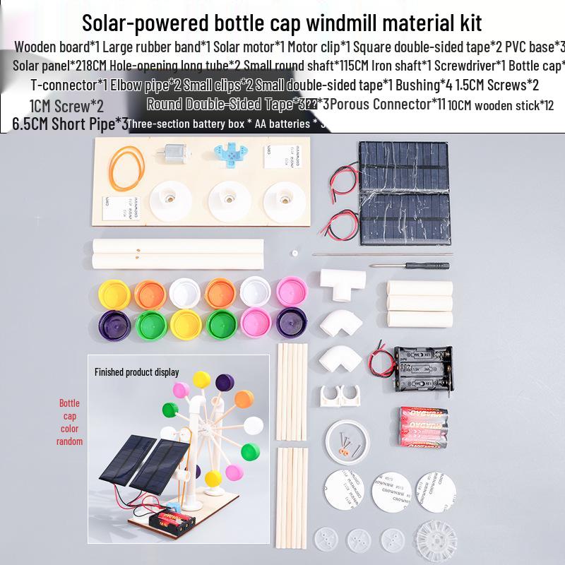 Solar Windmill Science Experiment Set for Kids Aged 7-14