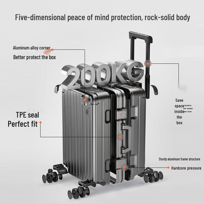 Joybuy Aluminum Frame 20-inch Hardside Carry-On Luggage 20-inch Carry-On