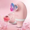2 In 1 Clitoral Sucking Licking Vibrator Women G-Spot Suction Cup Dual Stimulation Nipple Massager Women Hardcore Adult Sex Toy