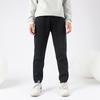 Korean-Style Fleece Sweatpants for Girls - Warm, Solid Color, Autumn & Winter Collection