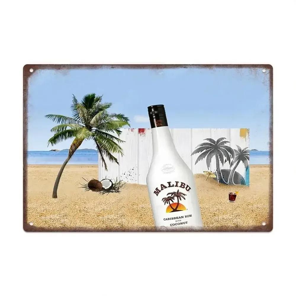 Vintage HAVANA CLUB,JAMESON,Značka Piva Kovový Plechový Znak Dekorativní Tabule Pro Klub Mužskou Jeskyni Bar Dílnu Hospodu Hotel Kavárnu Nástěnná Dekorace