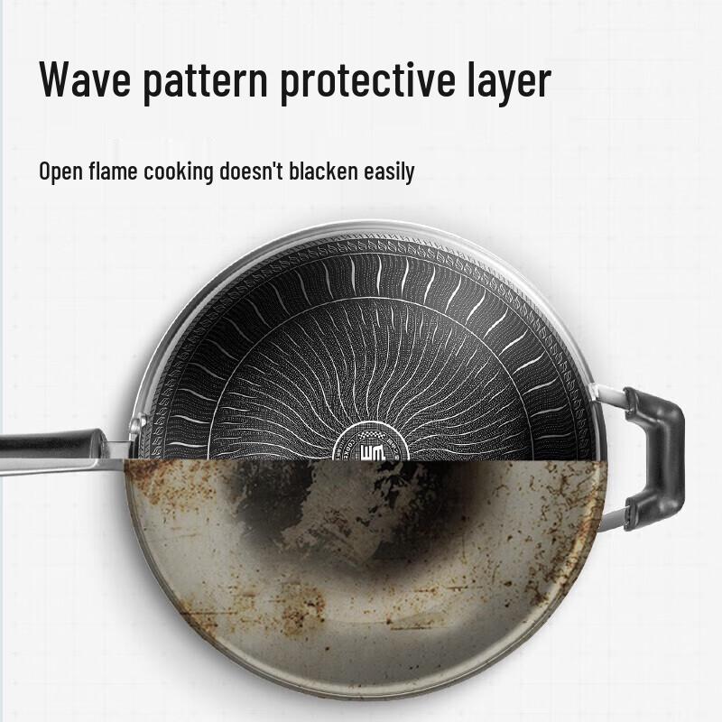 COOKER KING 316 Stainless Steel Honeycomb Non-Stick Wok (32cm)