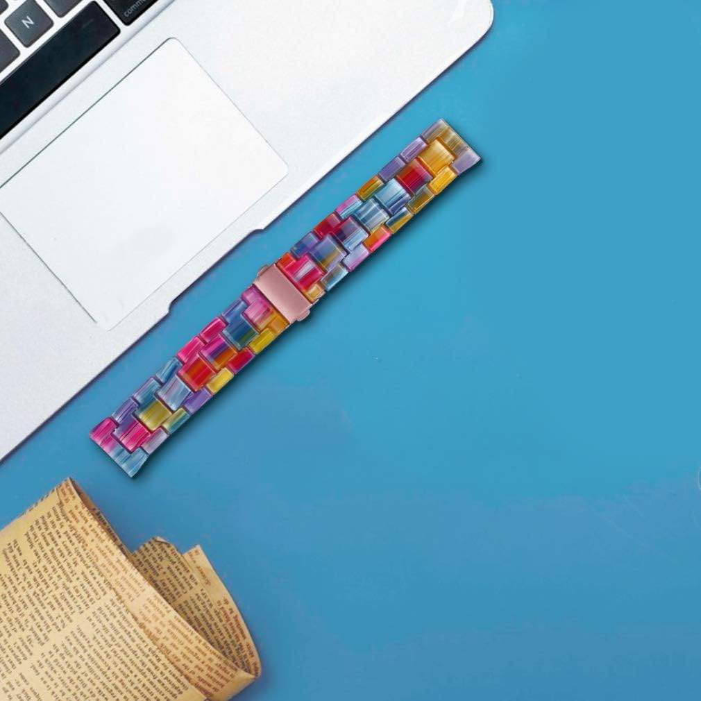 FitTurn Resin Bands Compatible with Amazfit Active 2 Square/1/Bip 3 Pro/Bip/GTS 4/GTS 4 Mini/GTS 3/GTS 2/GTS 2e/GTS 2 Mini/GTR 42mm Watch Replacement