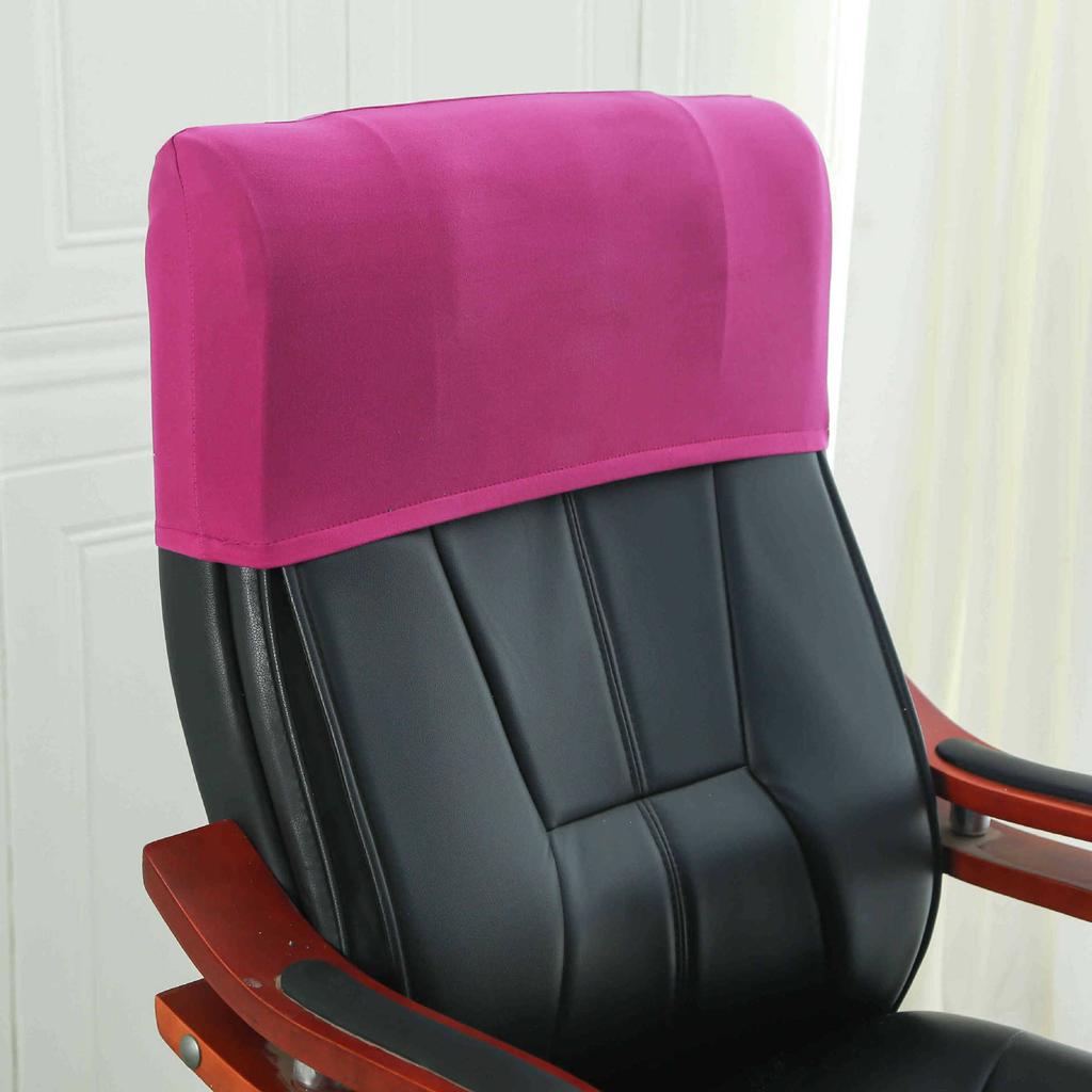 Elastic Boss Chair Headpillow Case Office Chair Cover Swivel Chair Headpillow Case Computer Chair Headpillow Seat Dustproof Head Cover