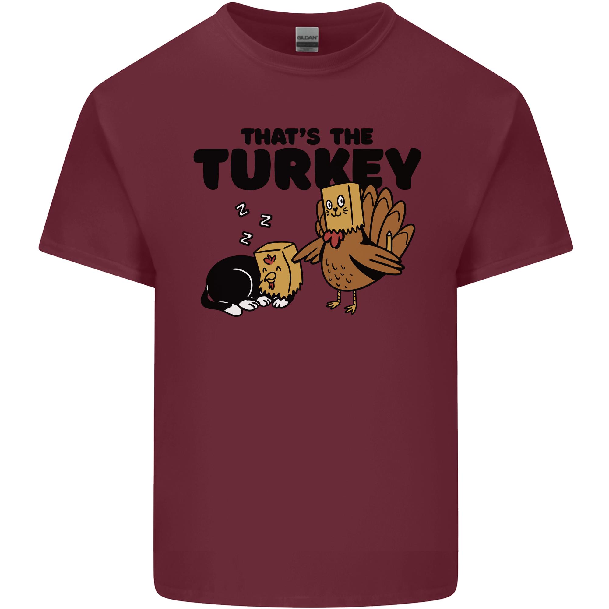 Thanks Giving Christmas Turkey Cat Unisexs Light Cotton TShirt S