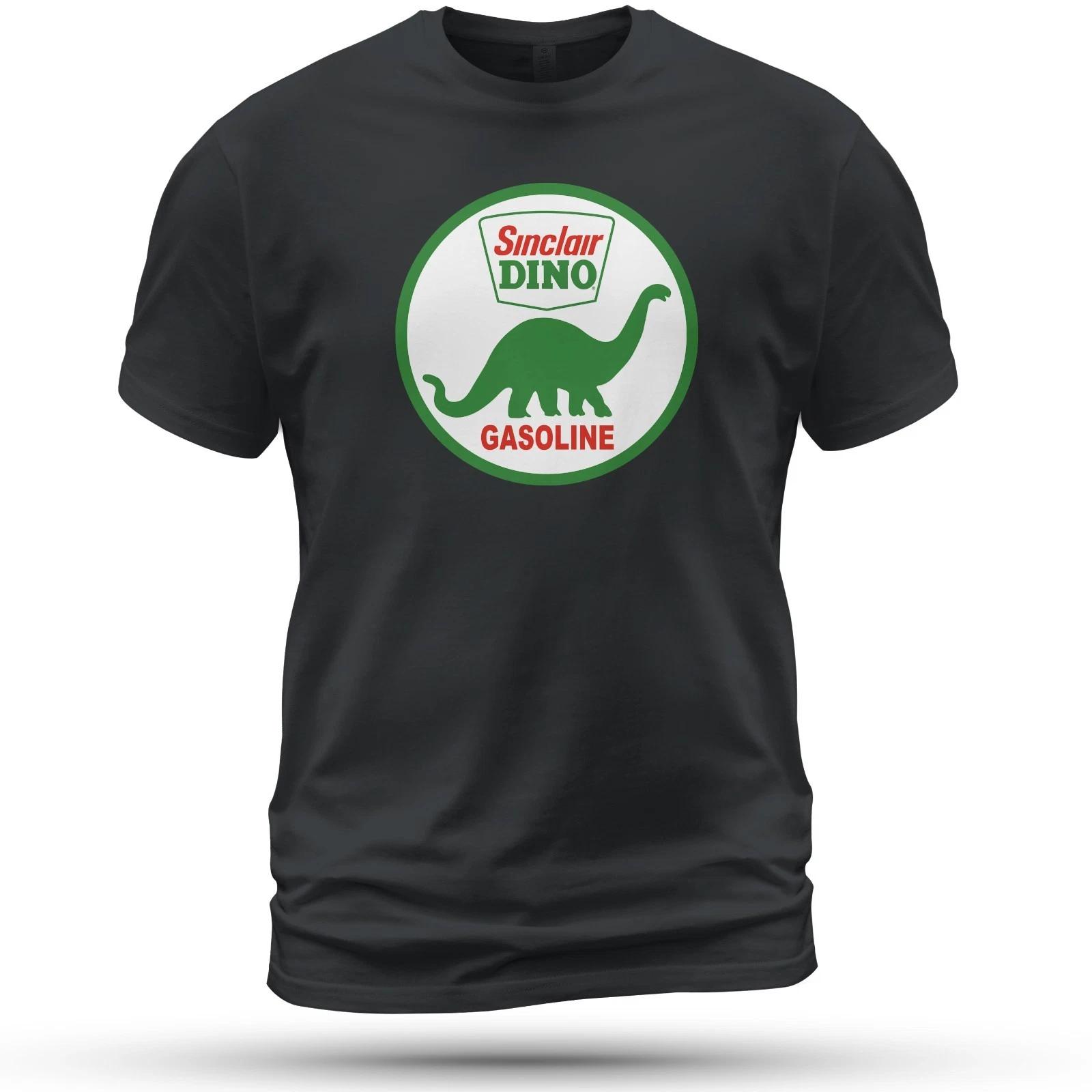 Sinclair Dino Gasoline T-Shirt Funny Size S-5XL Made in USA L
