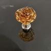 Mânăr de sertar din sticlă cu cristal roz de 30 mm - Stil Retro European pentru Dulap sau Comodă