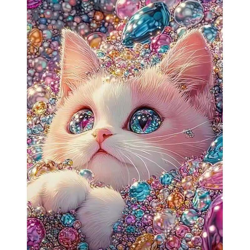 

Cute Cat Painting By Numbers Painting Decor Picture On Numbers Animal Paint for Painting Adults Crafts Digital Oil Number Painti 30x20cm no frame