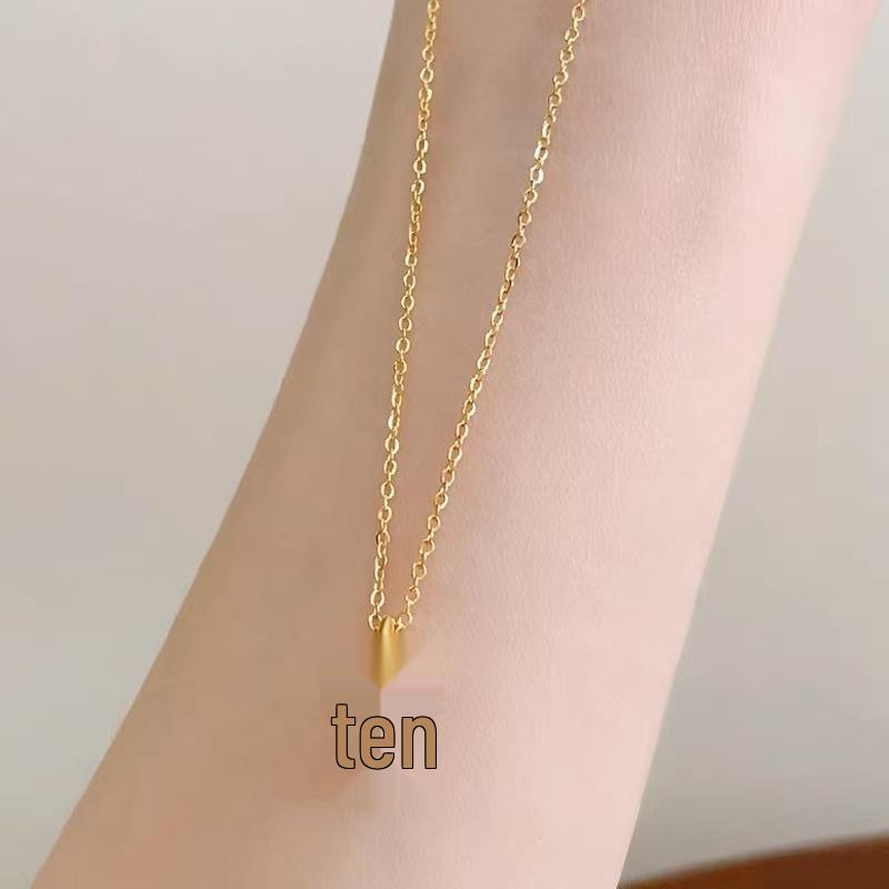 Collana Chiave di Volta con Ciondolo Croce in Oro 18K - Acciaio al Titanio, Gioielli di Alta Gamma Inossidabili